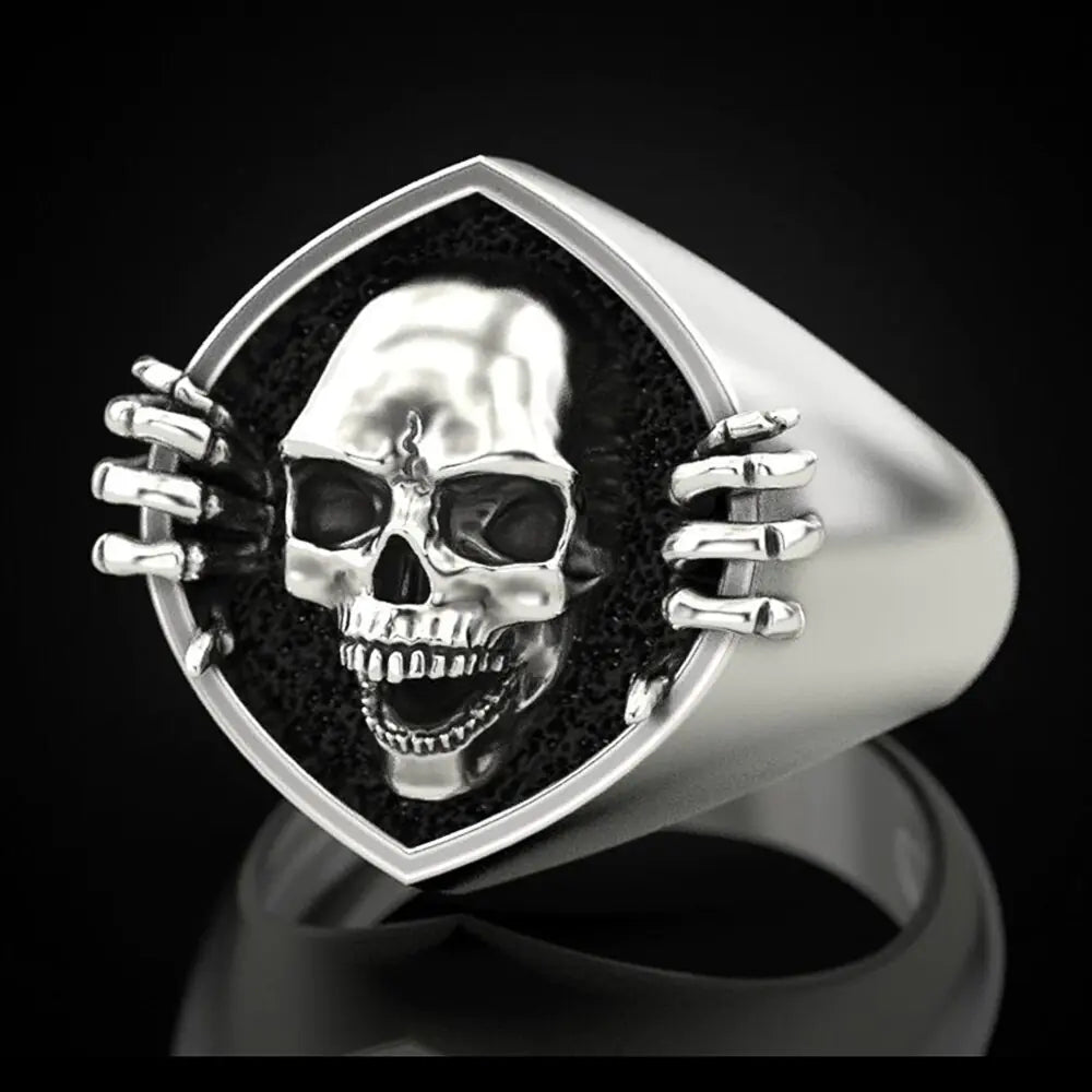 Vintage Punk Skull Ring