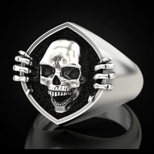 Vintage Punk Skull Ring