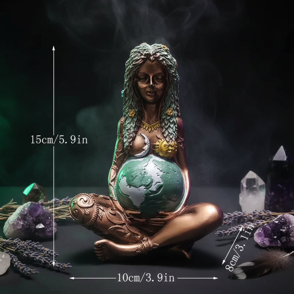 Millyear Mother Earth Resin Ornament for Home Decor Sorceress Sanctuary