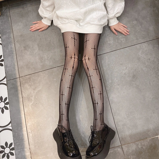 Dark Wiccan Fishnet Stockings