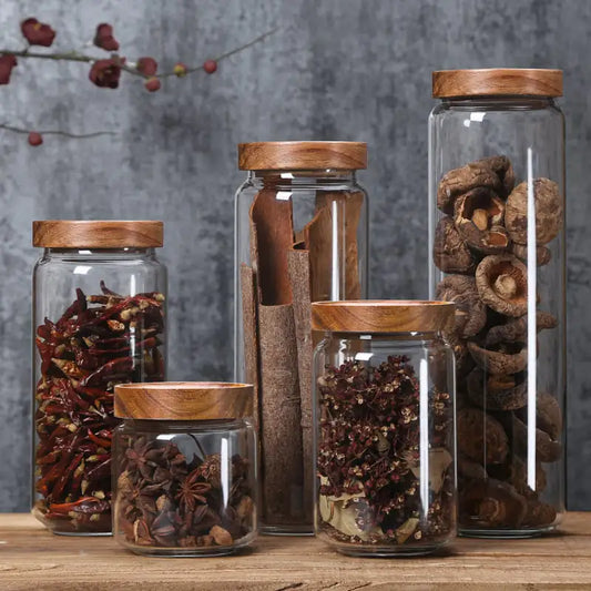 Premium Glass Storage Bottles