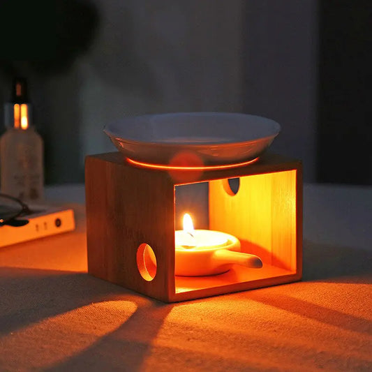 Bamboo Frame Aromatherapy Lamp