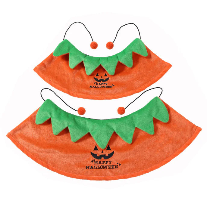 Halloween Pumpkin Double-Sided Pet Cape Sorceress Sanctuary