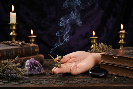 Rat Incense Holder - Sorceress Sanctuary Bronze