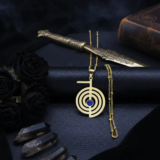 Reiki Necklace - Sorceress Sanctuary Silver 50cm-Gold 50cm-Black 50cm