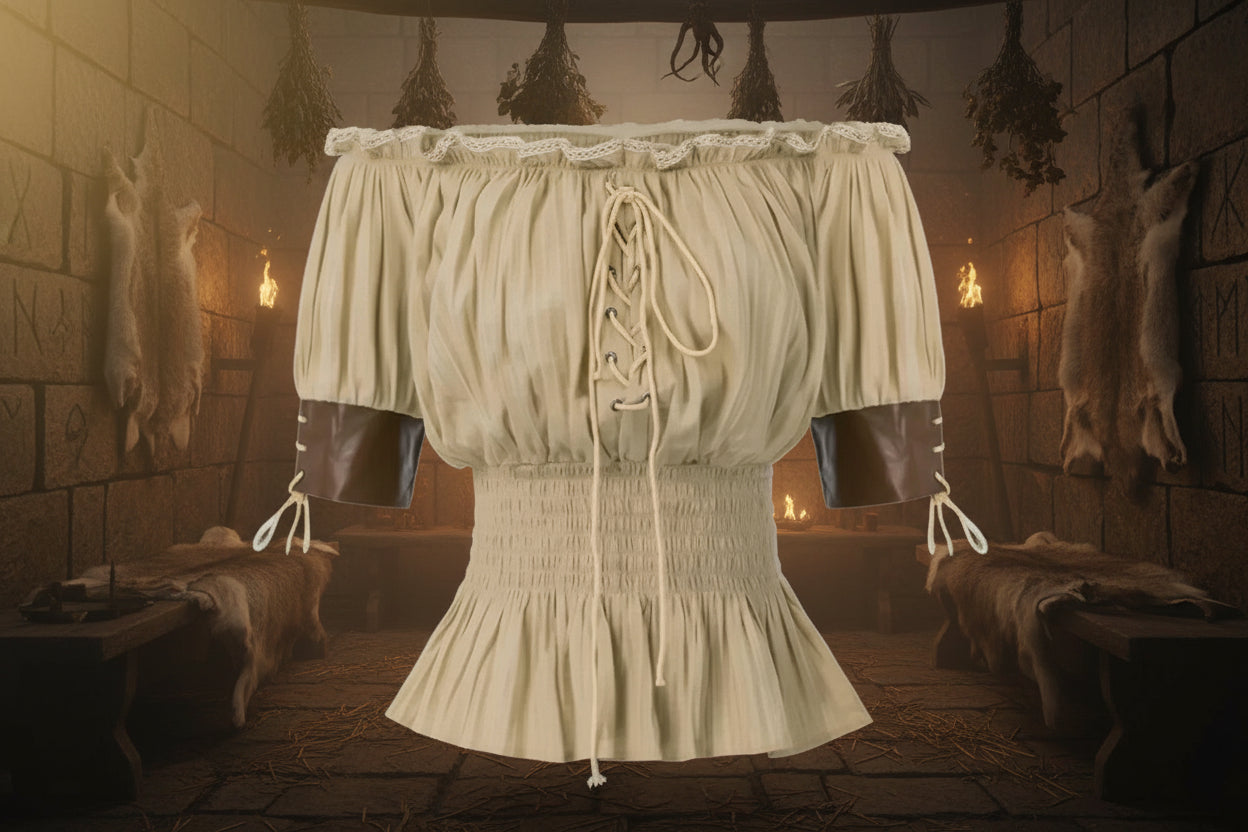 Renaissance Blouse - Sorceress Sanctuary White / S-White / M-White / L-White / XL-White / XXL