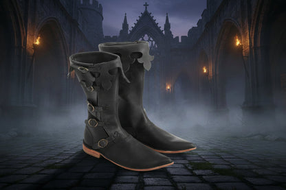 Retro Renaissance Boots - Sorceress Sanctuary Black / 36-Black / 37-Black / 38-Black / 39-Black / 40