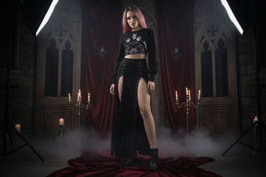 Rivet Witchy Skirt - Sorceress Sanctuary Black / L-Black / M-Black / S