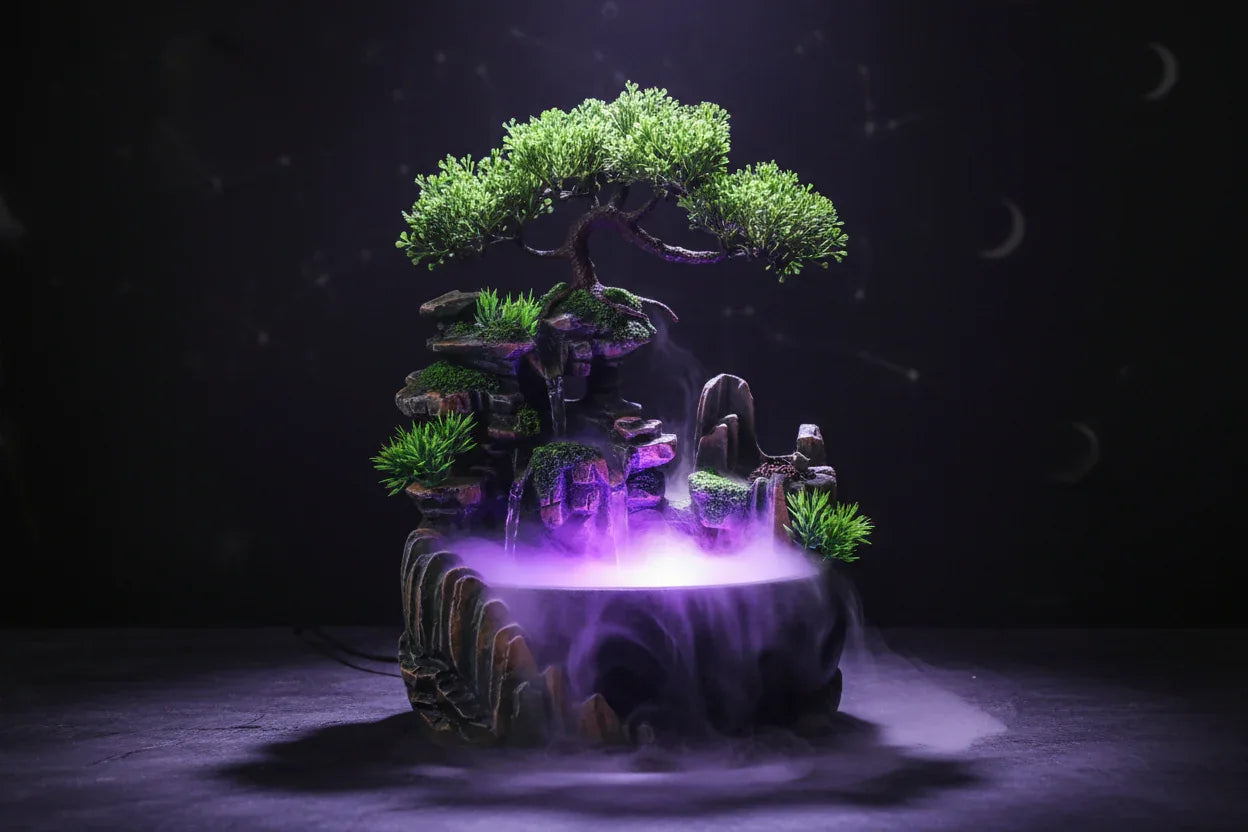 Rockery Bonsai Humidifier - Sorceress Sanctuary UK / Without spray-EU / Without spray-US / With spray-EU / With spray-US / Without spray