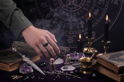 Rotatable Demon Eye Ring - Sorceress Sanctuary Black / 6#-Black / 7#-Black / 8#-Black / 9#-Black / 10#