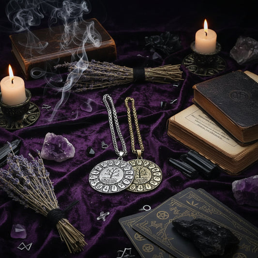 Rune Tree Necklace - Sorceress Sanctuary Silver-Bronze