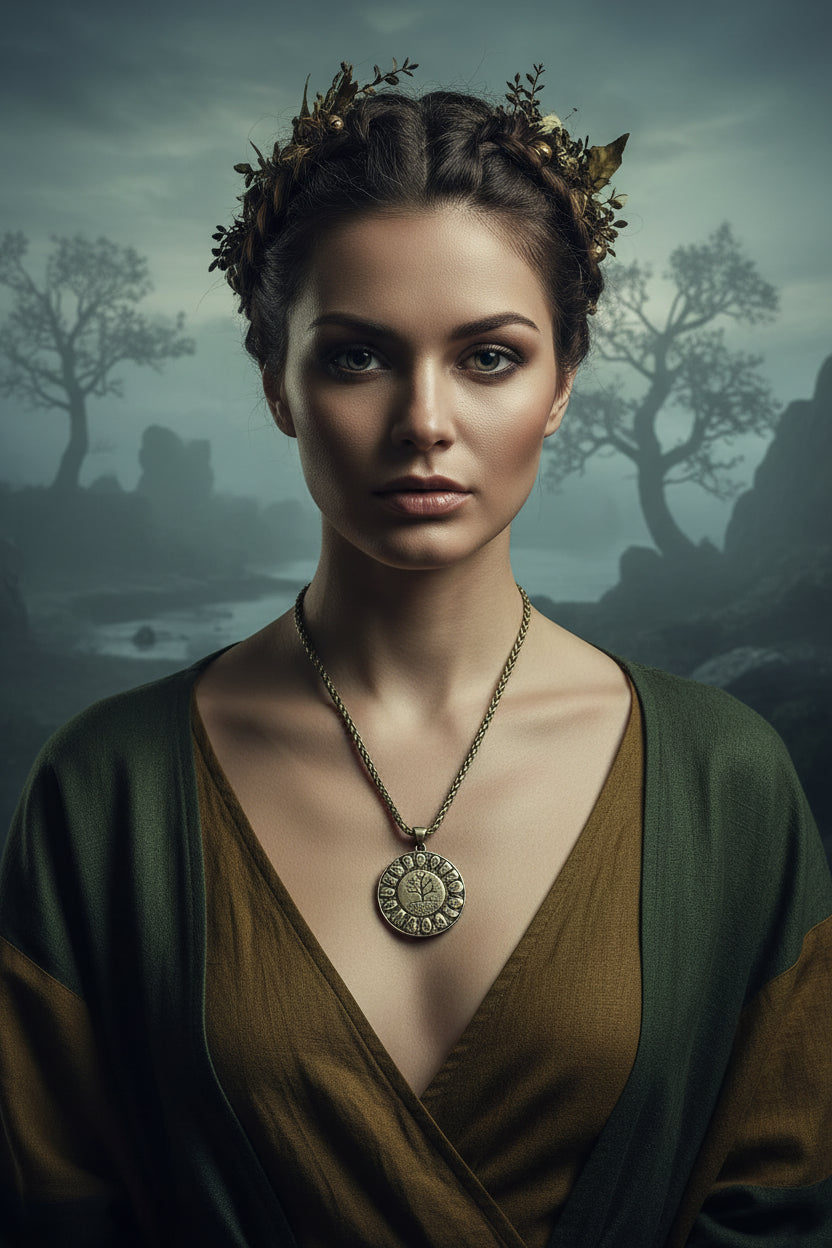 Rune Tree Necklace - Sorceress Sanctuary Silver-Bronze