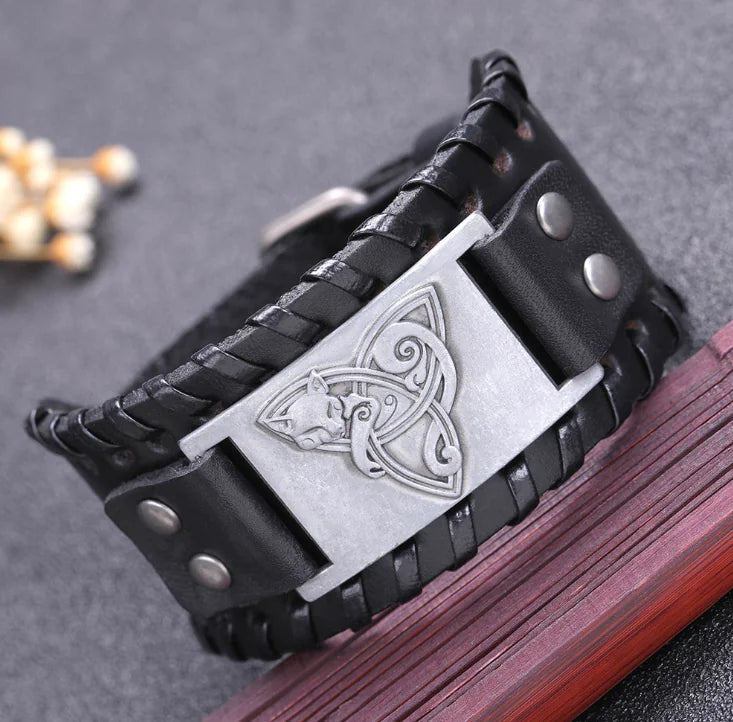 Antique Fox Leather Bracelet