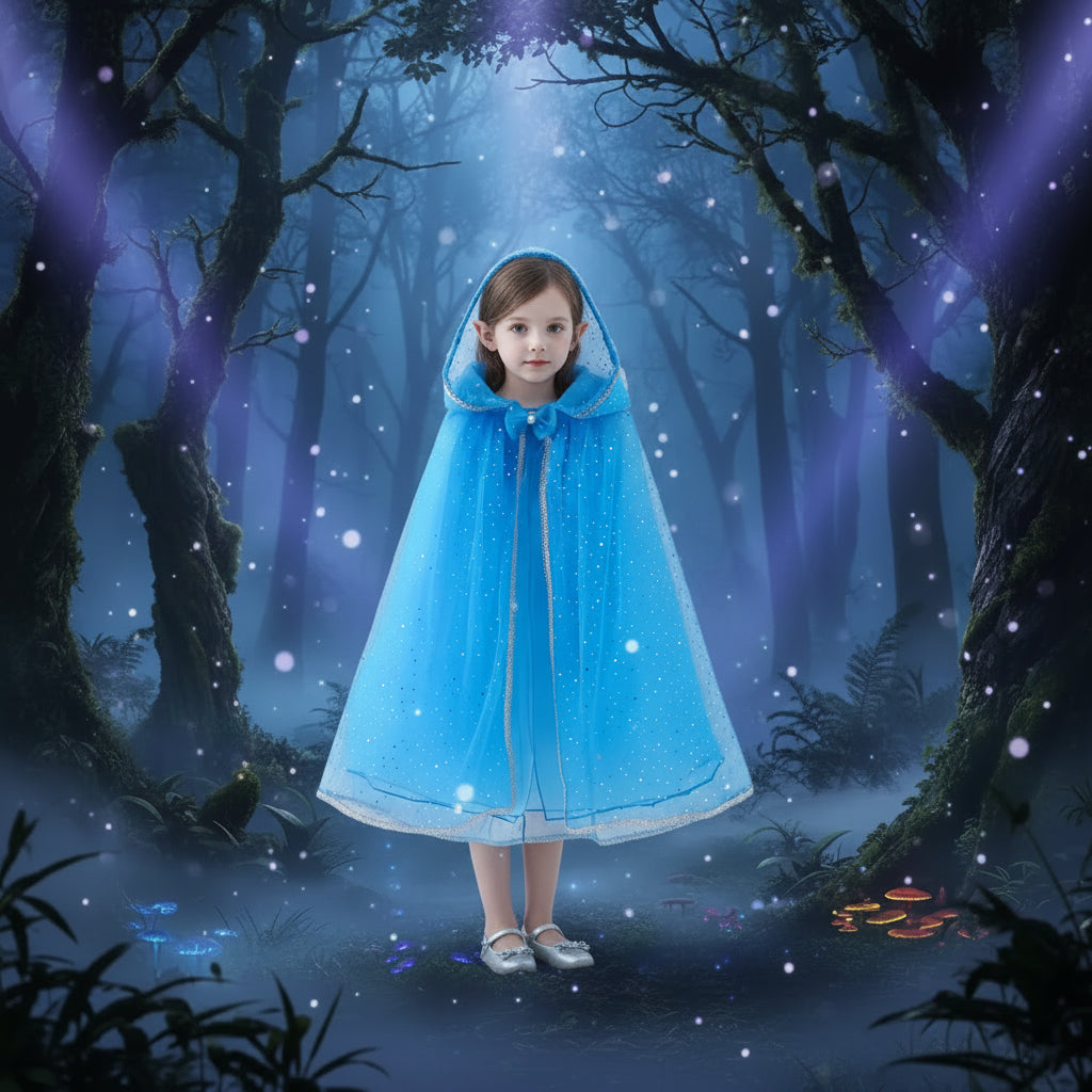 Children's Witch Cloak for Halloween - Princess Style Sorceress Sanctuary