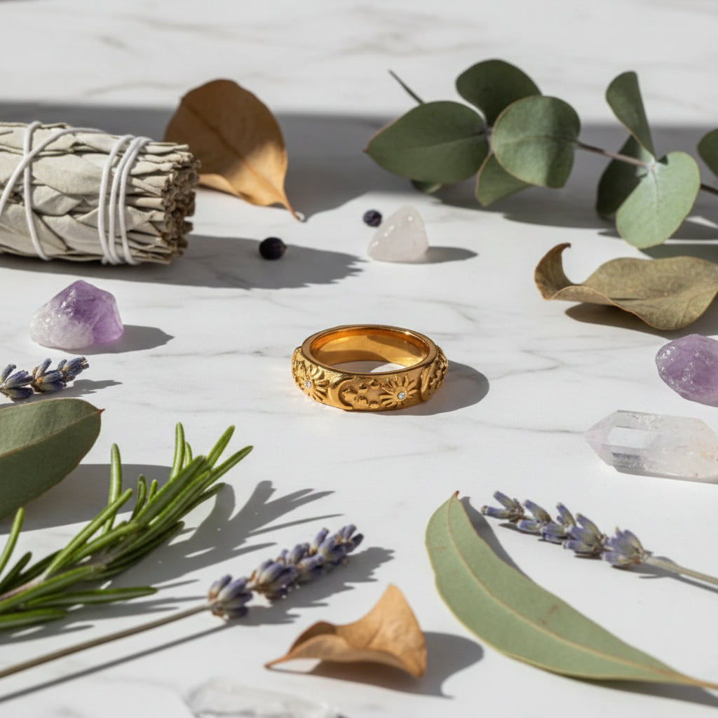 Star, Moon, and Sun Ring Sorceress Sanctuary