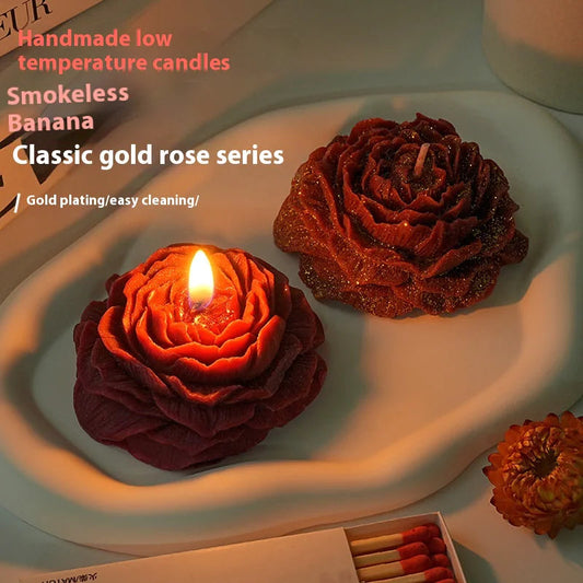 Gilding Peony Rose Handmade Aromatherapy Candle Sorceress Sanctuary