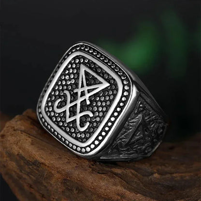 Satan Goat Ring - Sorceress Sanctuary Inter-golden / No7-Inter-golden / No8-Inter-golden / No9-Inter-golden / No10-Inter-golden / No11
