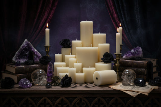 Scented Pillar Candles - Sorceress Sanctuary 5x5-5x7