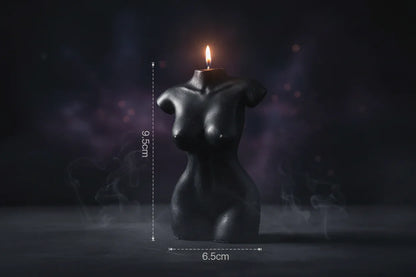 Sculpted Body Candle - Sorceress Sanctuary Brown-Ivory-Black-White