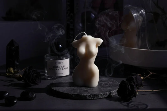 Sculpted Body Candle - Sorceress Sanctuary Brown-Ivory-Black-White