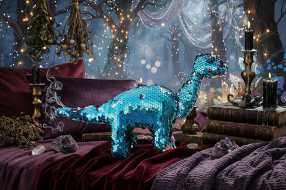 Sequin Dinosaur Plushie Sorceress Sanctuary