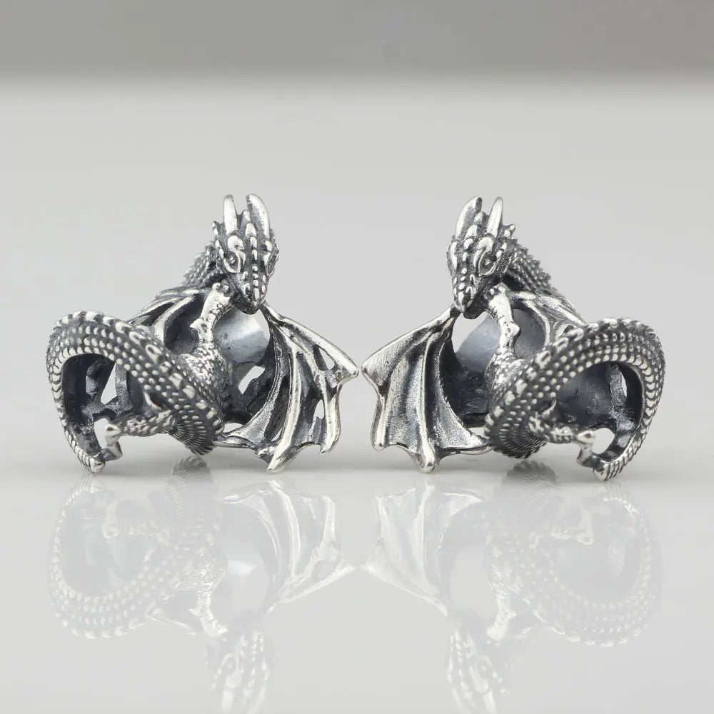 Silver Ice Dragon Bead Bracelet Sorceress Sanctuary