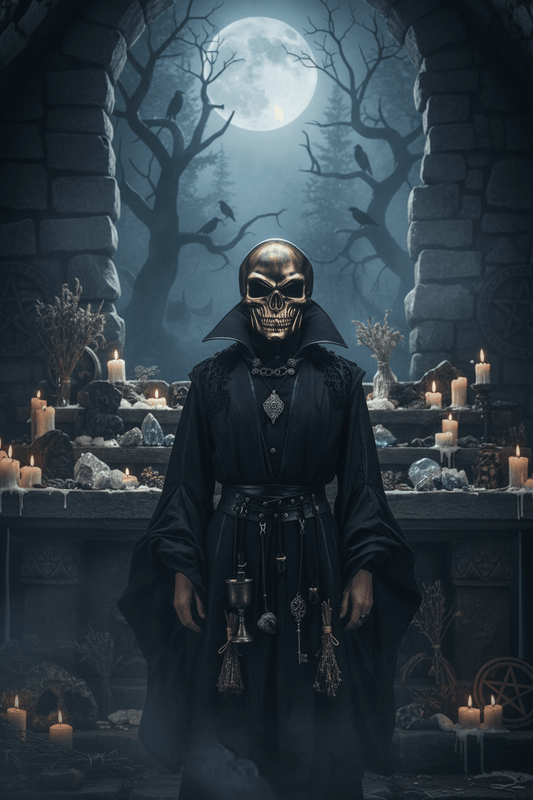 Skeleton Horror Mask Sorceress Sanctuary