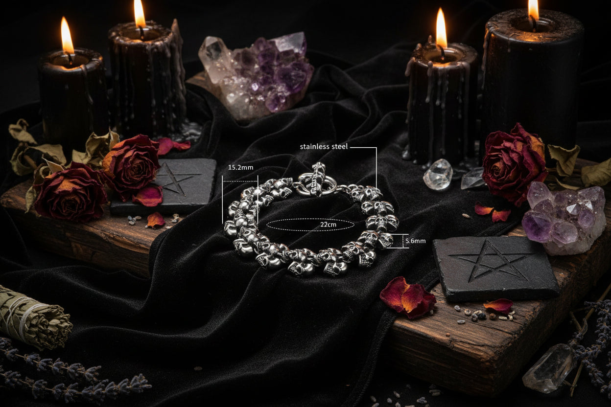 Skull Chain Bracelet Sorceress Sanctuary
