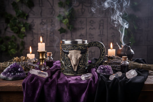 Skull Mug - Sorceress Sanctuary Black