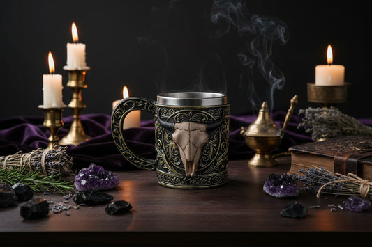 Skull Mug - Sorceress Sanctuary Black
