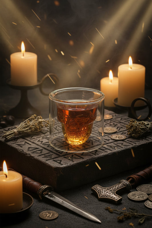 Skull Crystal Glass - Sorceress Sanctuary