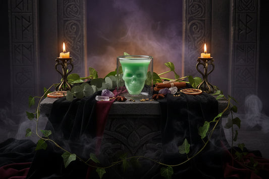 Skull Crystal Glass - Sorceress Sanctuary