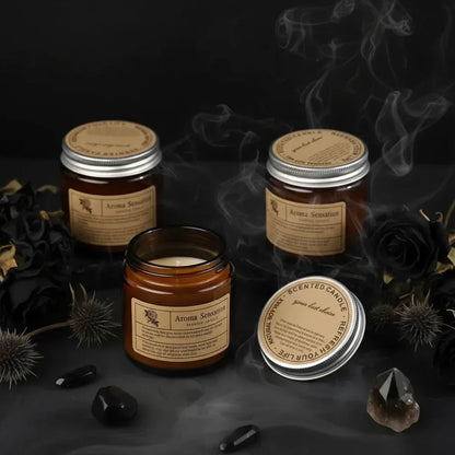 Smokeless Aromatherapy Candle - Sorceress Sanctuary Lychee White Tea-Sea Salt Salvia Officinalis-Jo Malone-Rose Sandalwood-Bamboo Green Tea