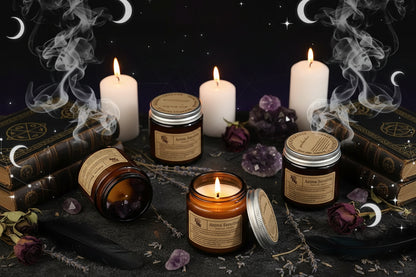 Smokeless Aromatherapy Candle - Sorceress Sanctuary Lychee White Tea-Sea Salt Salvia Officinalis-Jo Malone-Rose Sandalwood-Bamboo Green Tea