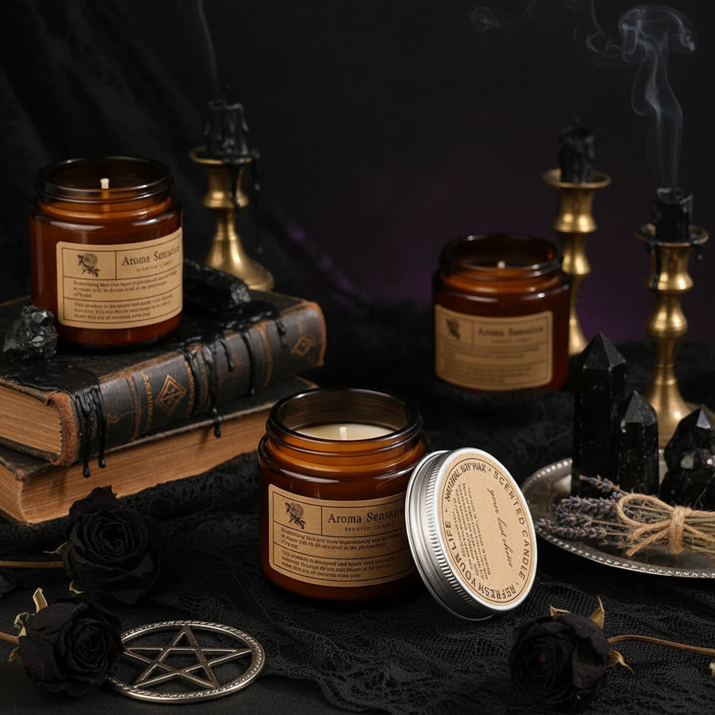 Smokeless Candles - Sorceress Sanctuary Lychee White Tea-Lavender-English Pear And Freesia-Rose Sandalwood-Bamboo Green Tea