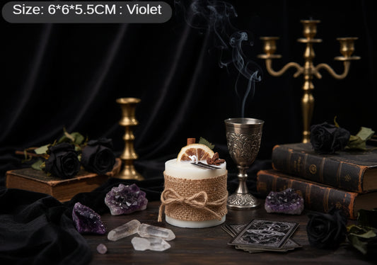 Smokeless Scented Candles - Sorceress Sanctuary Circle-Square