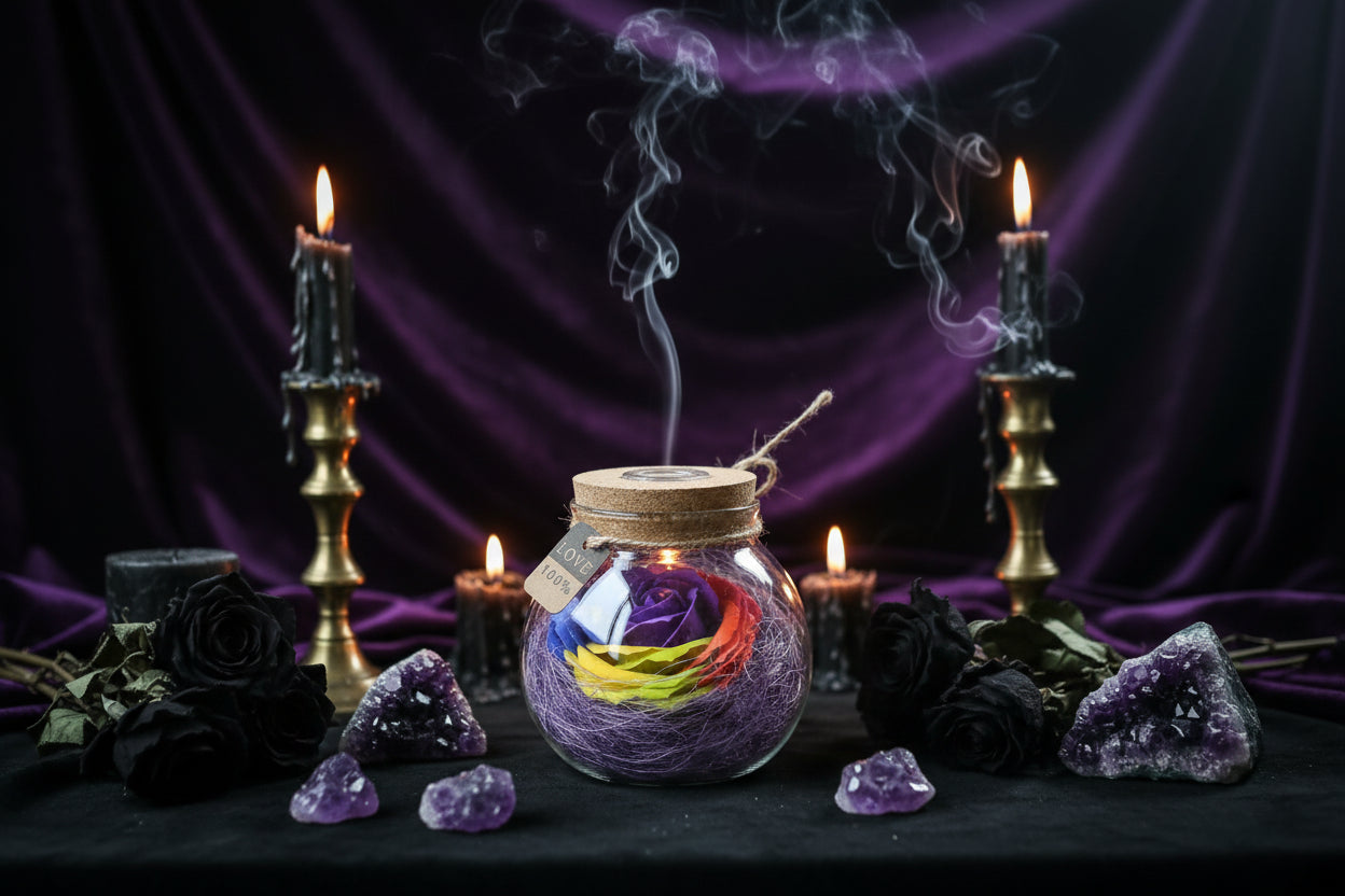 Soap Flower Wish Bottle - Sorceress Sanctuary 1-2-3-4