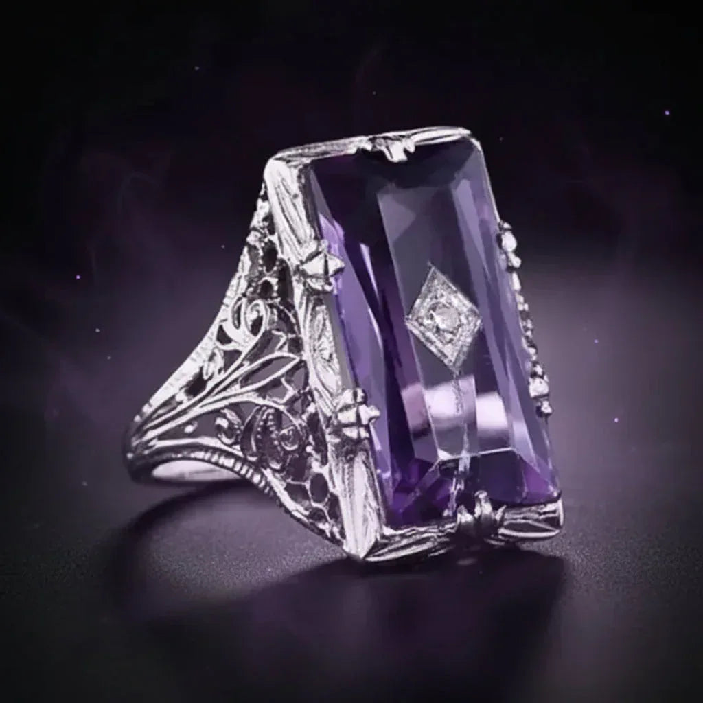 Sorceress Amethyst Ring - Sorceress Sanctuary Purple / 6-Purple / 7-Purple / 8-Purple / 9-Purple / 10