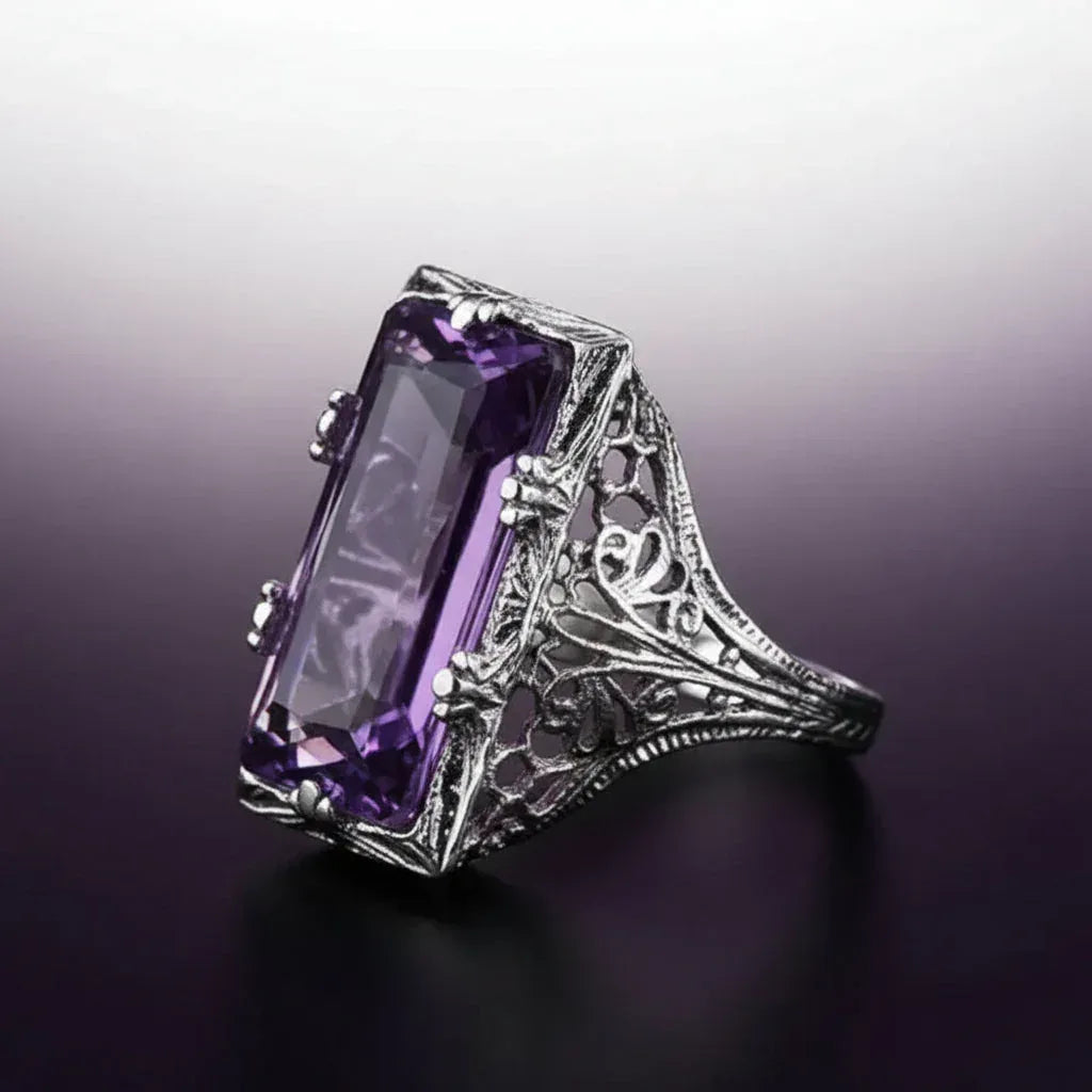 Sorceress Amethyst Ring - Sorceress Sanctuary Purple / 6-Purple / 7-Purple / 8-Purple / 9-Purple / 10