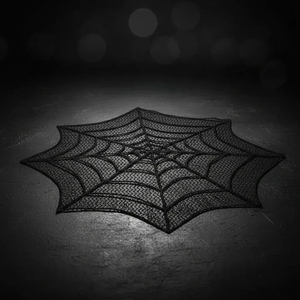 Spiderweb Tablecloth - Sorceress Sanctuary Black / 30in 75cm