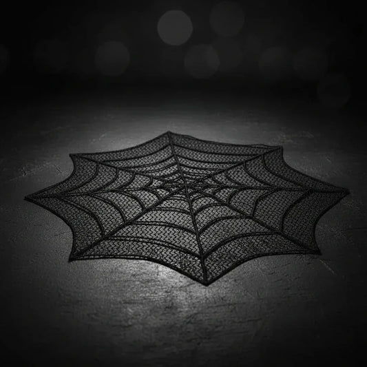 Spiderweb Tablecloth - Sorceress Sanctuary Black / 30in 75cm