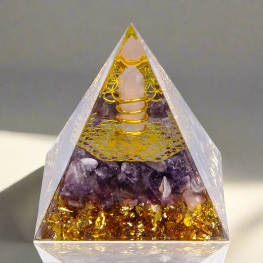 Orgone Healing Crystal Pyramid