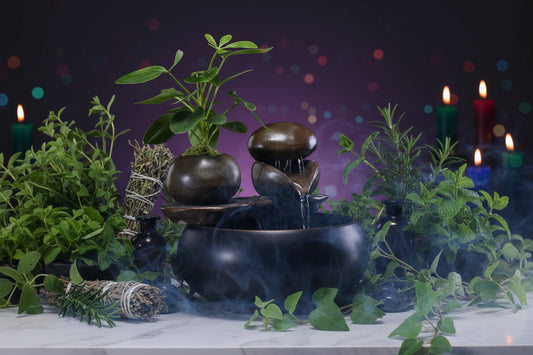 Stone Rhythm Fountain - Sorceress Sanctuary Bamboo Rhyme-Superposition Stone
