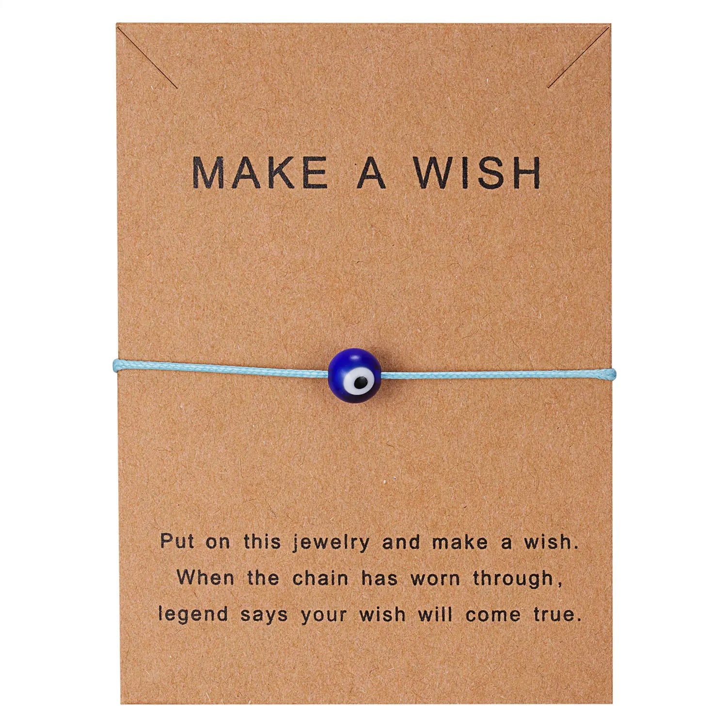 Handmade Evil Eye Bracelet & Wish Card Sorceress Sanctuary