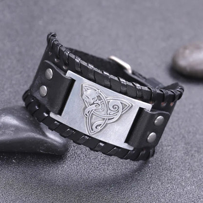 Antique Fox Leather Bracelet