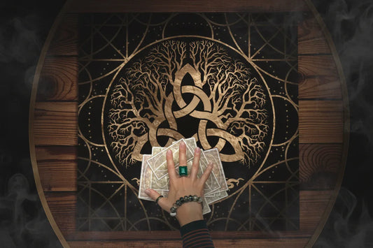 Tarot Card Tablecloth - Sorceress Sanctuary 1 / 50x50cm-1 / 75x75cm-2 / 50x50cm-2 / 75x75cm-3 / 50x50cm