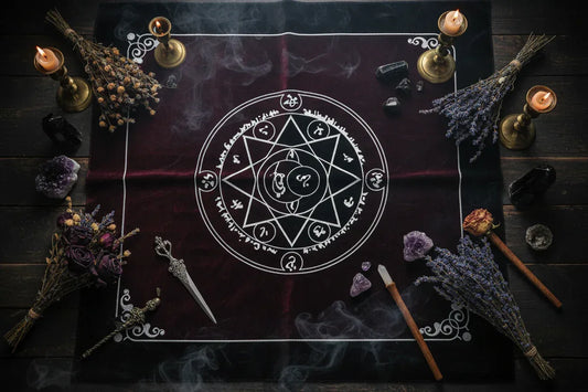 Tarot Tablecloths - Sorceress Sanctuary New O-high-grade flannel-Hot I-high-grade flannel-Hot L-high-grade flannel-Hot M-high-grade flannel-New P-high-grade flannel