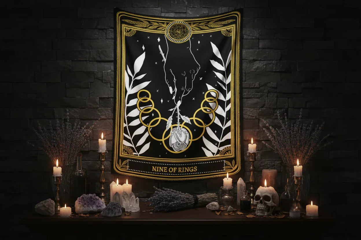 Tarot Tapestry - Sorceress Sanctuary strength / 73x95CM-strength / 100x150CM-strength / 130x150CM-strength / 150x200CM-strength / 180x230CM