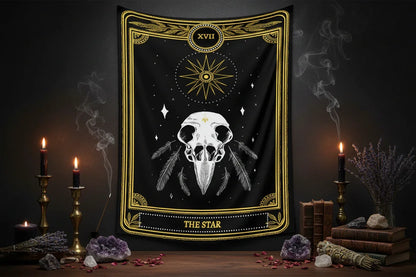 Tarot Tapestry - Sorceress Sanctuary strength / 73x95CM-strength / 100x150CM-strength / 130x150CM-strength / 150x200CM-strength / 180x230CM