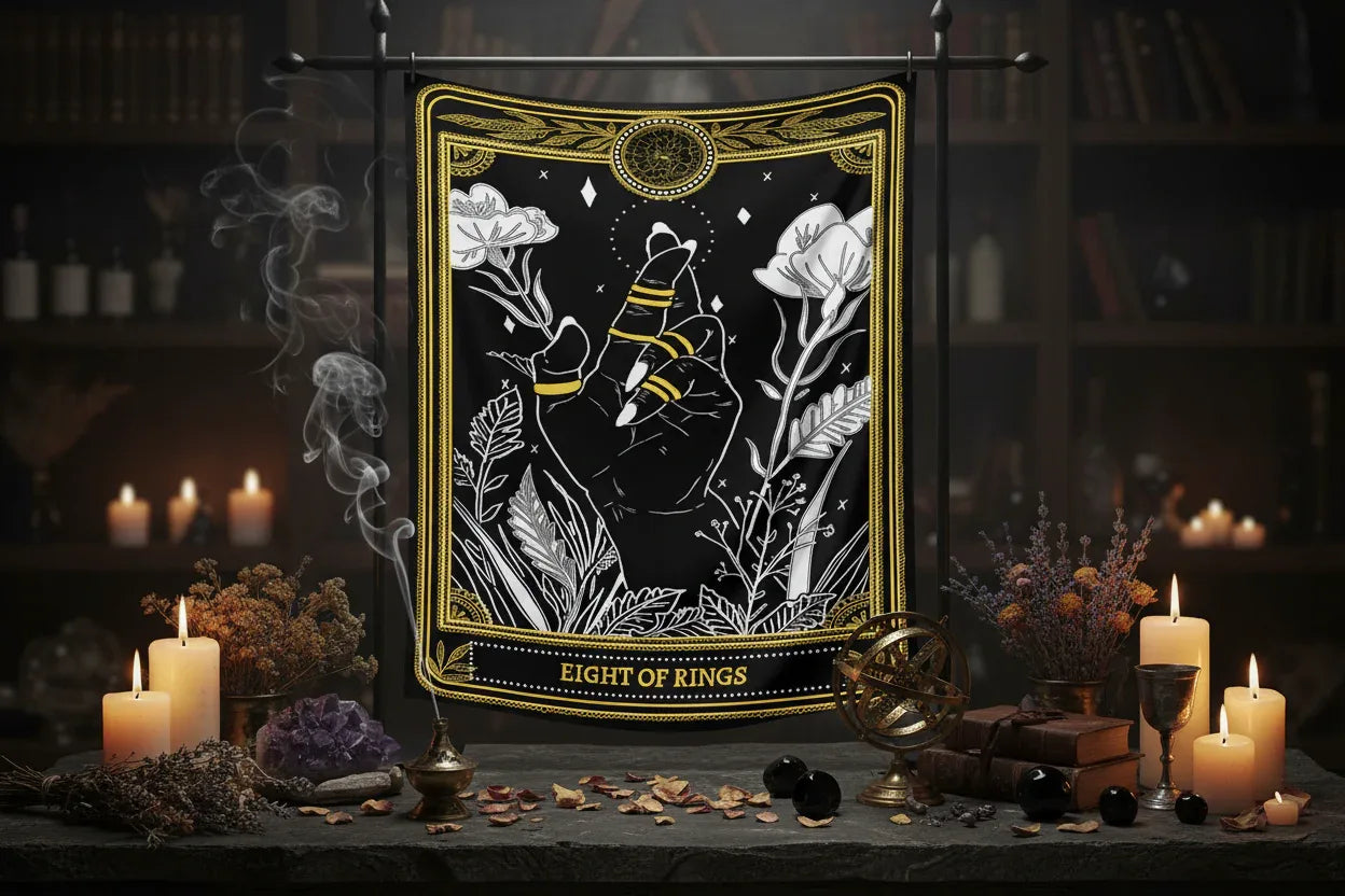 Tarot Tapestry - Sorceress Sanctuary strength / 73x95CM-strength / 100x150CM-strength / 130x150CM-strength / 150x200CM-strength / 180x230CM